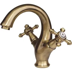 Omnires, Küchenarmatur, Retro Waschtischarmatur, Antik Bronze