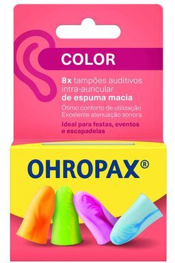 Ohropax Tampões Auditivos Color 8 un