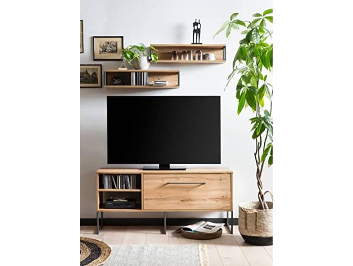 Schildmeyer Limmo 148911 Meuble TV Bas\, décor Maison de Campagne en chêne\, 120 cm de Large