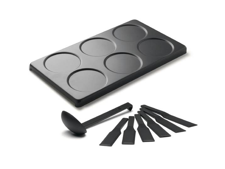 Servierplatte STÖCKLI Gerät for8 u , schwarz, B:40cm T:22,8cm, Aluminium, Servierplatten, Servierplatte