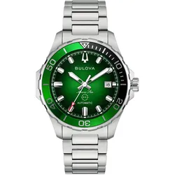 Bulova 98B466 Herrenuhr Automatik Marine Star Stahl/Grün