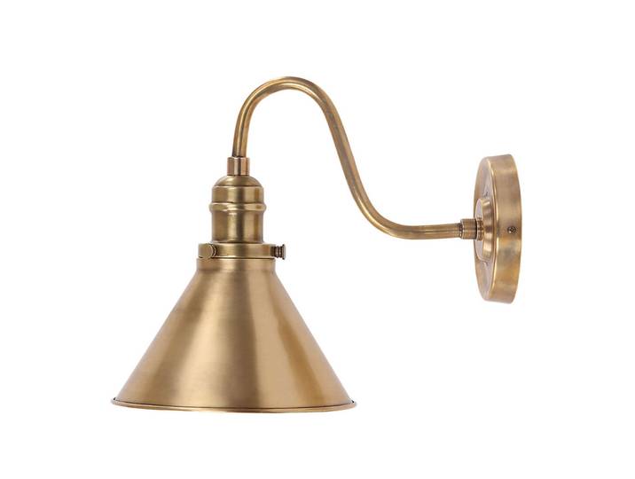 Applique murale Provence en laiton vieilli, hauteur 28 cm - Elstead - Salon / séjour - Métal - À ampoule unique
