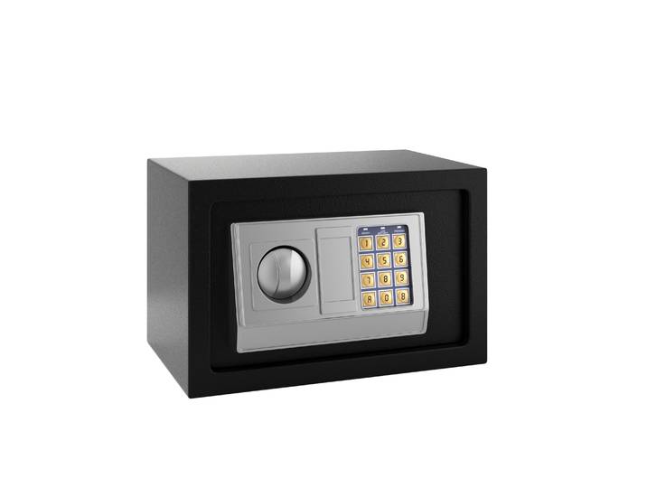 Kleintresor elektronisch 31 x 20 x 20 cm schwarz