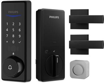 Philips Wi-Fi Smart Deadbolt with Palm Recognition & Lever Set