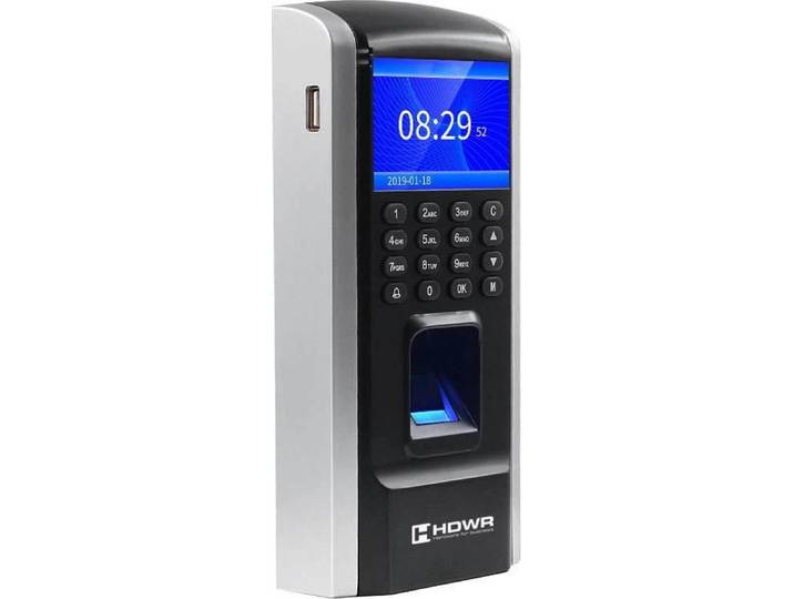 Saisie des temps des employés avec empreinte digitale\, carte\, porte-clés\, dossiers personnels RFID HDWR CTR12