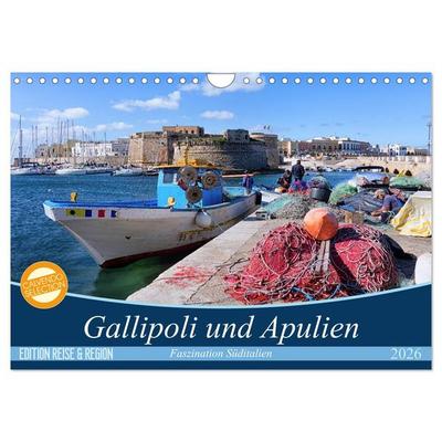 Gallipoli und Apulien - Faszination Süditalien (Wandkalender 2026 DIN A4 quer), CALVENDO Monatskalender