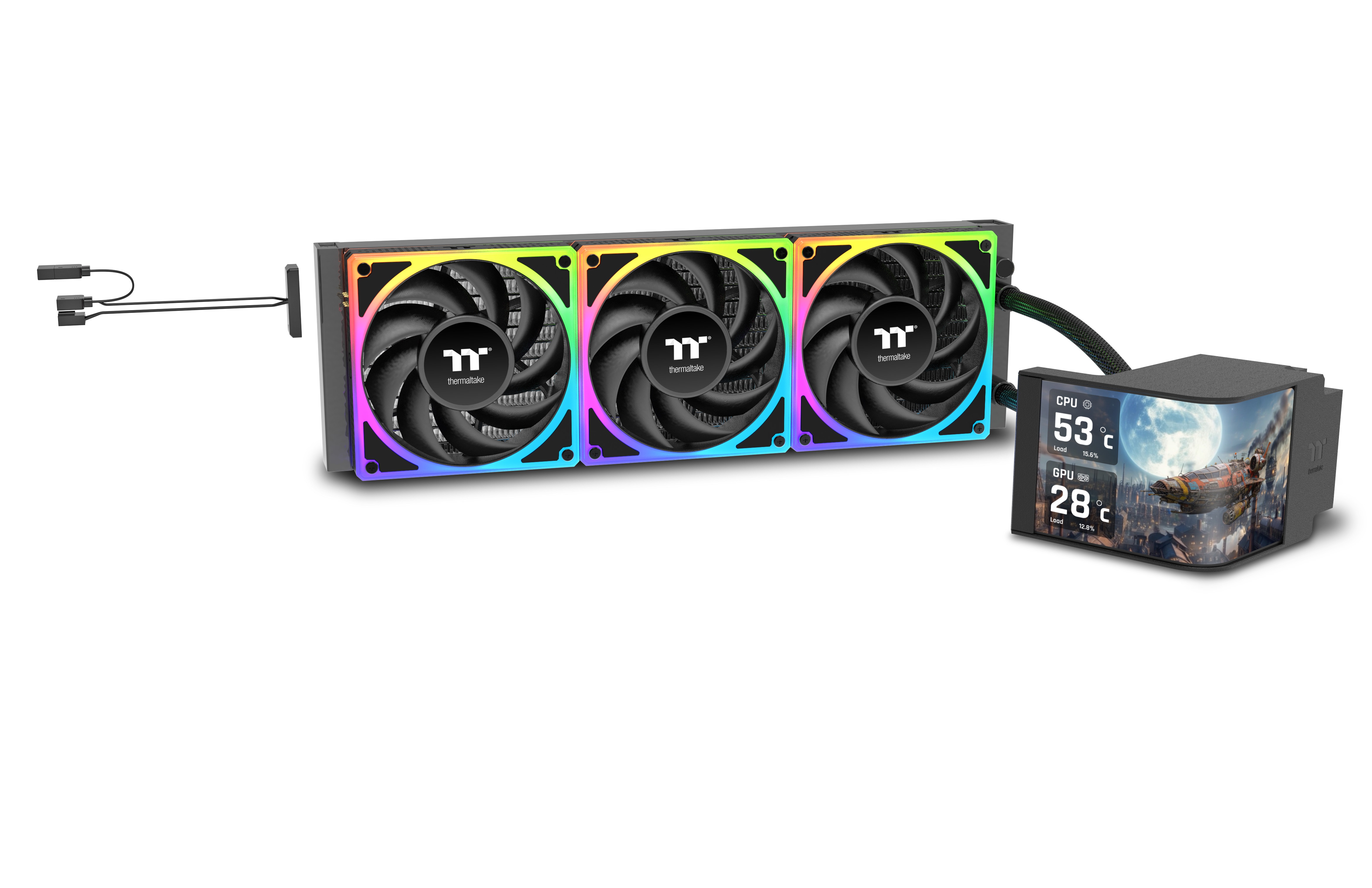 THERMALTAKE MAGCurve 360 Ultra All-In-One Liquid Cooler System ARGB Fan