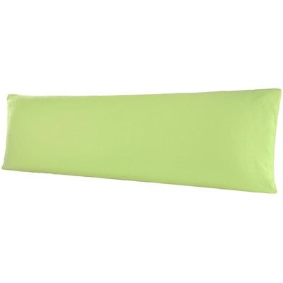 Kissenbezug BELLANA "Mako-Jersey", grün (moos), B:40cm L:140cm, Jersey, Obermaterial: 100% Baumwolle, Kissenbezüge, Kissenbezug, für Seitenschläferkissen