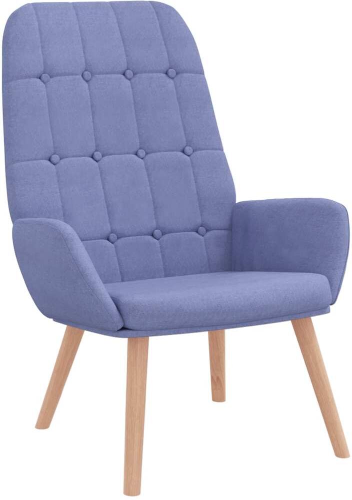 vidaXL Fauteuil relaxant en jean bleu tissu