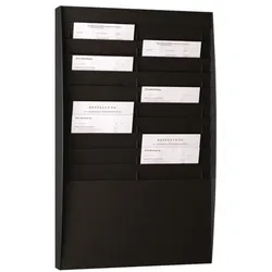 Paperflow Wand–Prospekthalter 20 Fächer »A4« schwarz, 54.4x86.5x1 cm
