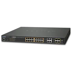 PLANET 16-Port 101001000T 802.3at PoE 4-Port Gigabit