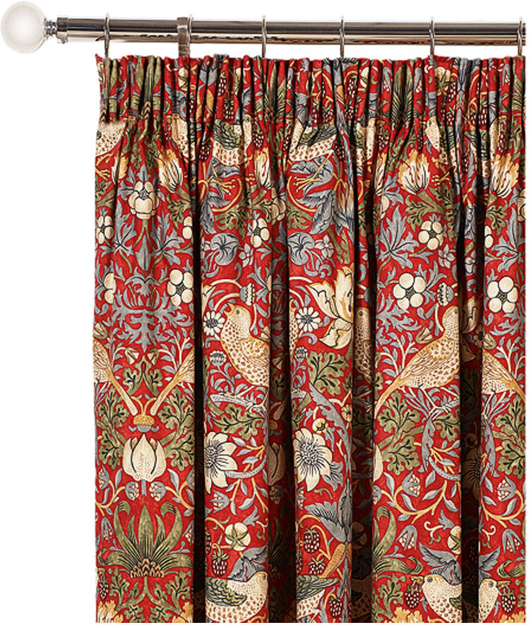 Lily Manor Fitzwilliam Room Darkening Curtain Crimson 127 W x 183 D cm