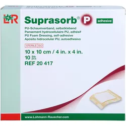 Suprasorb P Pu-Schaumv.10x10 cm Selbstklebend 10 ST
