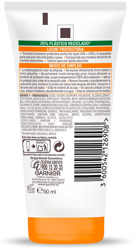 Garnier Latte Protettivo ultra pratico SPF50+ 50 ml