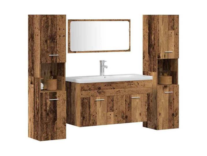 Ensemble de meubles salle de bain 4 pcs - NGM - Elégant Design - meuble de rangement - bois d'ingénierie 85669533596