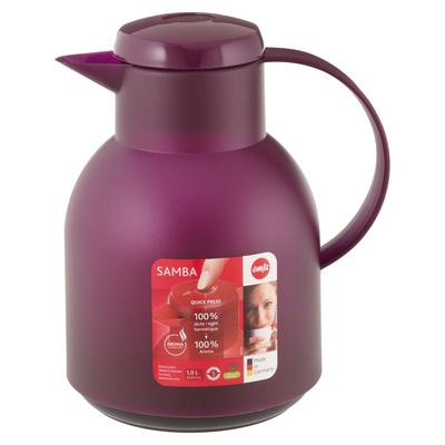 Emsa Isolierkanne Samba Quick Press Aubergine 1 l Polypropylen (PP)