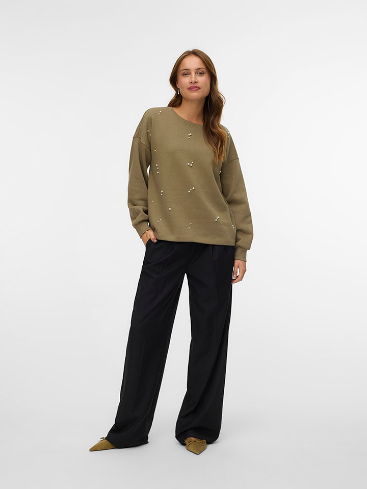 Vero Moda Sweatshirt in Khaki - L