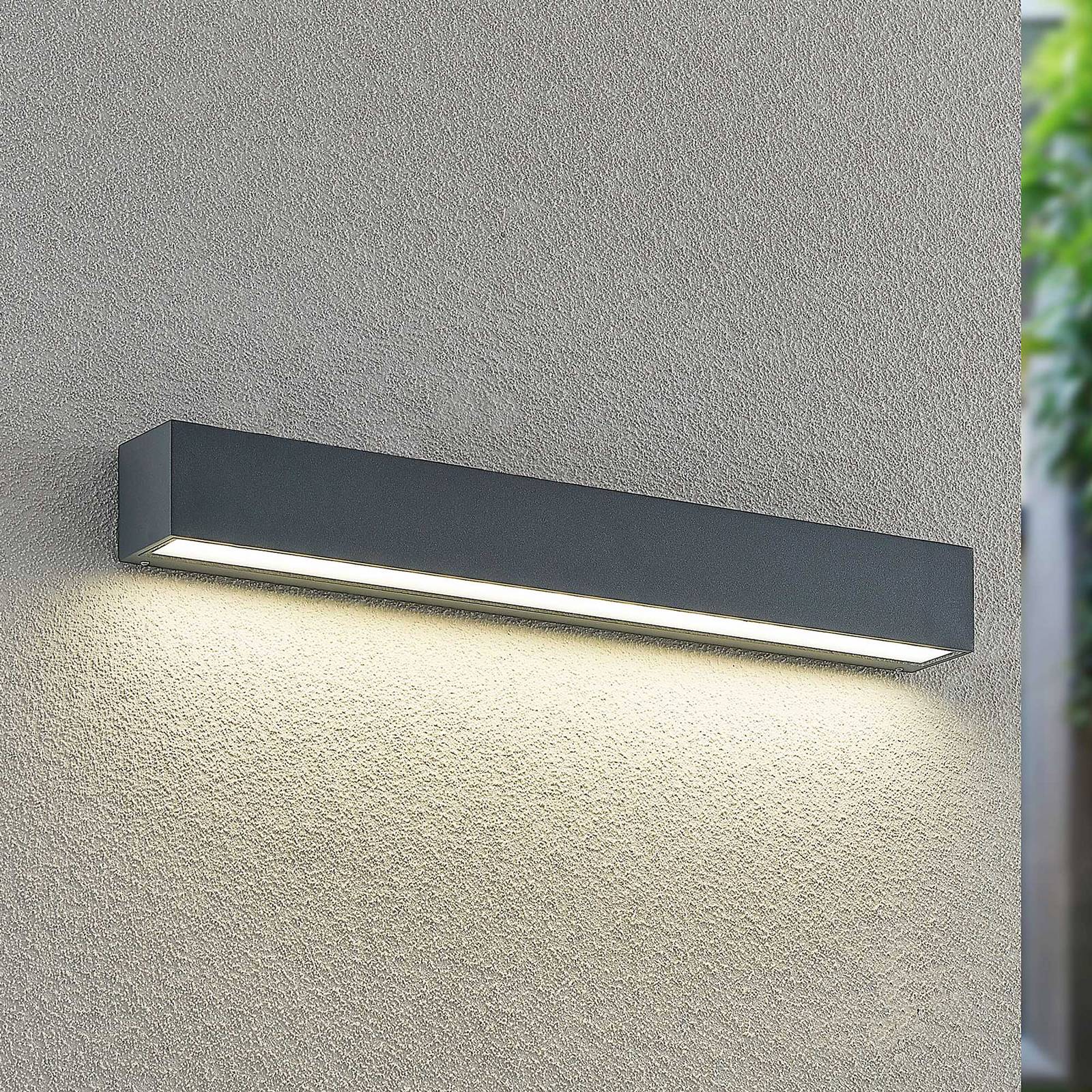 LED Outdoor Wall Light Lengo Arcchio, Black, Aluminium, Modern, Outdoor Wall Light