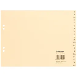 Soennecken 1920 Register DIN A4 A-Z halbe Höhe Papier chamois