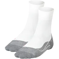 FALKE Damen Socken 2er Pack - Ergonomic Fitness Laufsocken, Sport System, 37-42 Weiß/Grau (2020) / 41-42 (7-8 UK)