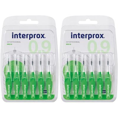 INTERPROx REG Micro Gruen x2 2x6 St Zahnbürste