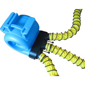 Aktobis Warmluftschlauch Lüftersatz AB10, Ø 100 mm, 3 x 10 m Länge, aus Polyamidgewebe, mit Schlauchadapter