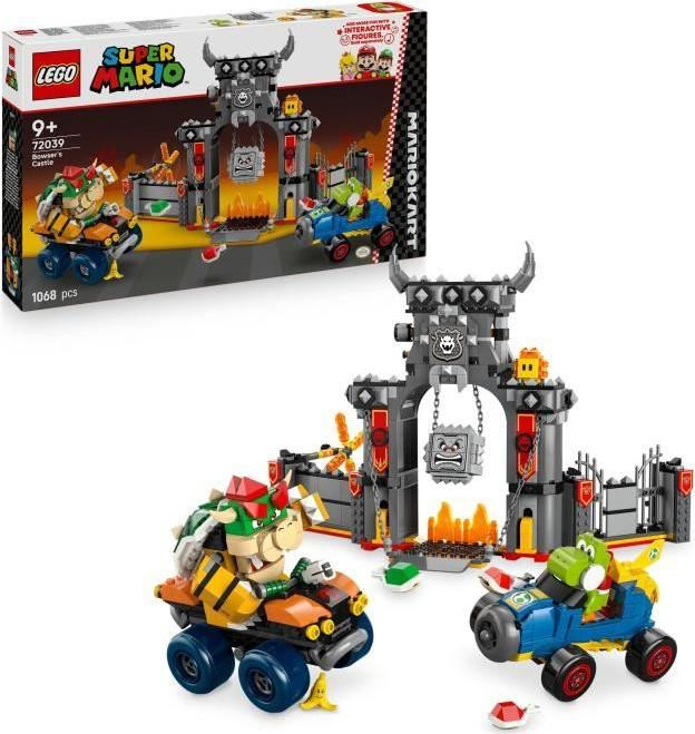 LEGO Super Mario Mario Kart Bowser Kasteel bouwset met 1068 onderdelen en 4 figuren