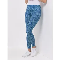 ANNI FOR FRIENDS Leggings lange Form Allover-Druck sehr schmales Bein