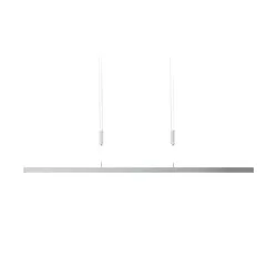 KHG LED-Pendelleuchte  chrom mit indirekter Beleuchtung   , silber , Maße (cm): B: 80 H: 150 T: 5.0
