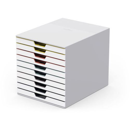 Durable Schubladenbox VARICOLOR 10Fächer MIX mehrfbg