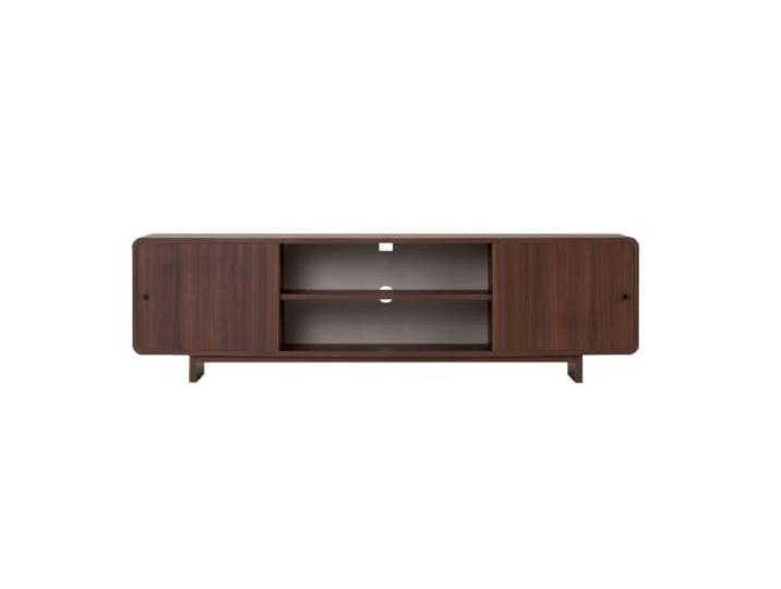 Calicosy TV-Möbel, 2 Türen, 2 Fächer, abgerundete Kanten, Länge 180 cm – Celena
