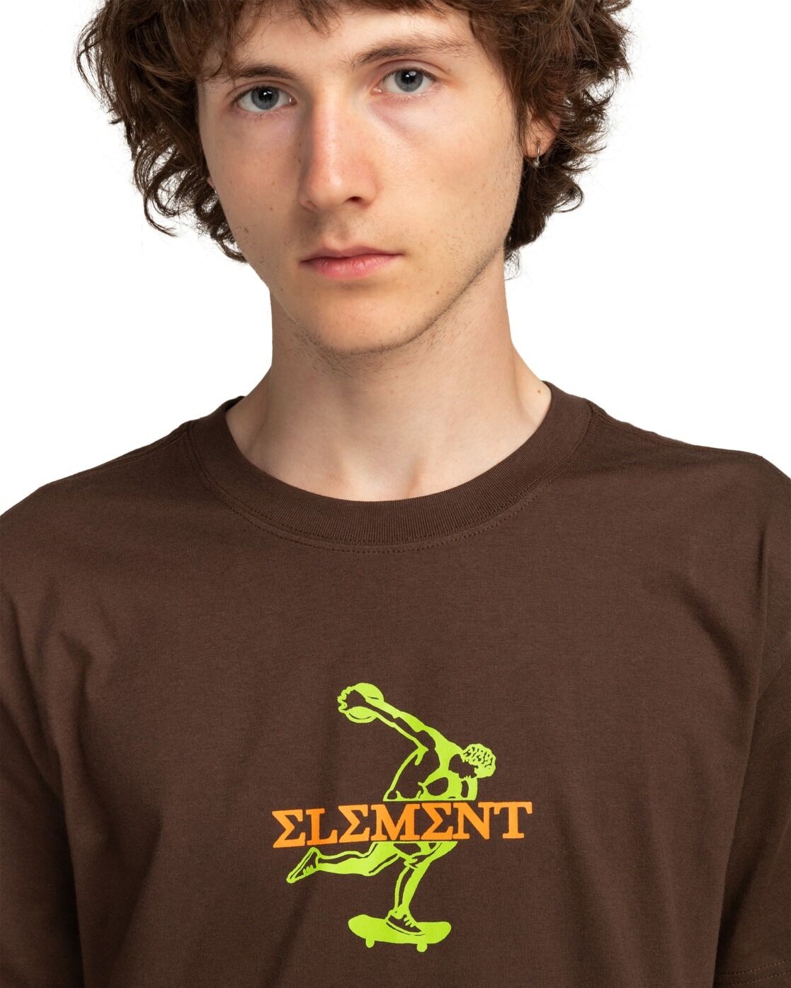 T-Shirt ELEMENT "All Disciplines", Herren, Gr. XS, braun (bracken), Obermaterial: 100% Baumwolle., Shirts T-Shirt