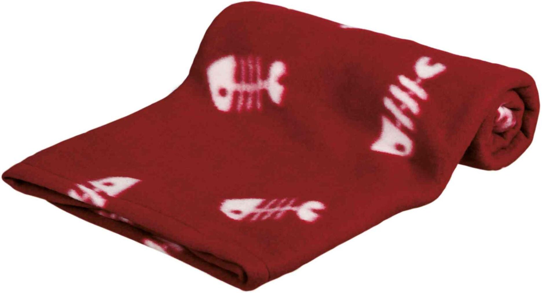 TRIXIE Decke Beany, Fleece, 100 x 70 cm, bordeaux