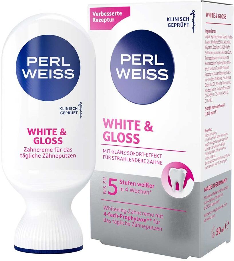 Perlweiss White & Gloss Zahncreme 50ml