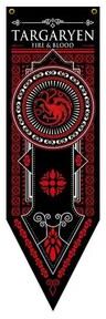 Inspire Select Epic Fantasy House Banner Game Of Thrones Inspired Wall Tapestry Flag For Home, Bar & Outdoor Decor red Black