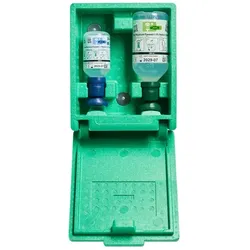 Augenspülstation Plum Wandbox mit 200ml und 500 ml Lösung Spüllösung für Augen, Haut und Wunden