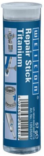 WEICON Repair Stick Titanium, Reparaturknete, hochtemperaturbeständig, 57 g, braun (10535057)
