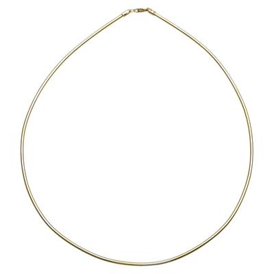 Halsreif OSTSEE-SCHMUCK "Ostsee-Schmuck Halsreif Omega 3,0 mm Halsreif Omega 3,0 mm" Gr. 42, gold, Halsketten, Damen, 42cm, Silber 925 (Sterlingsilber), L: 42