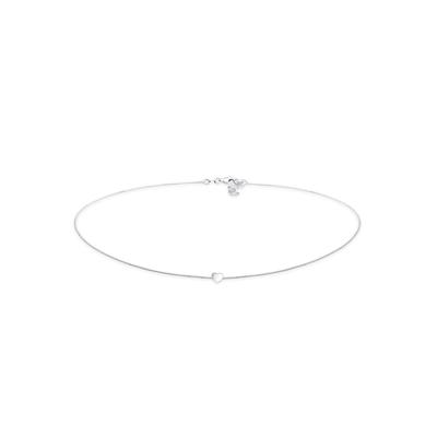 Collier ELLI "Choker Herz Liebe 925 Silber", silber, Halsketten, Damen, 38, ohne Stein, Silber 925 (Sterlingsilber), L: 38, Collier