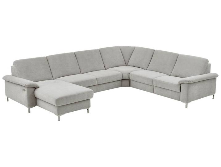 Dieter Knoll Wohnlandschaft LATINA S, silber, Stoff