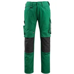 MASCOT Mannheim Hose mit Knietaschen UNIQUE Grün / Schwarz 42 - 12679-442-0309-82C42 - Grün / Schwarz