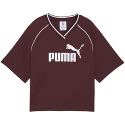 Puma, Damen, Sportshirt, ESS Relaxed Cropped Football Jersey (S), Rot