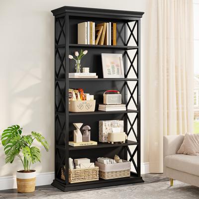 Bluebell 6-Tier Bookcase, 71 Inches Industrial Bookshelves and Bookcases