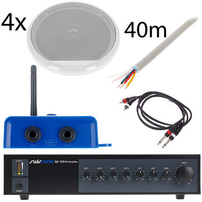 Swissonic SA 125 Biamp Pool Bundle S WH Blanc RAL 9003