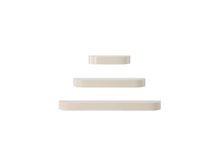 Design Wandregal Set „Glow“ (3 Stück) Beige VE DESIGN
