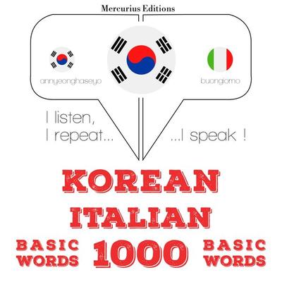 1000 essential words in Italian - JM Gardner, Audio, 9782821138278