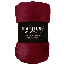 Maryrose Flanellfleecedecke 150x200cm - rot