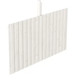 Skan Holz Rückwand für Leimholz Carports - Deckelschalung - Größe 1, weiß
