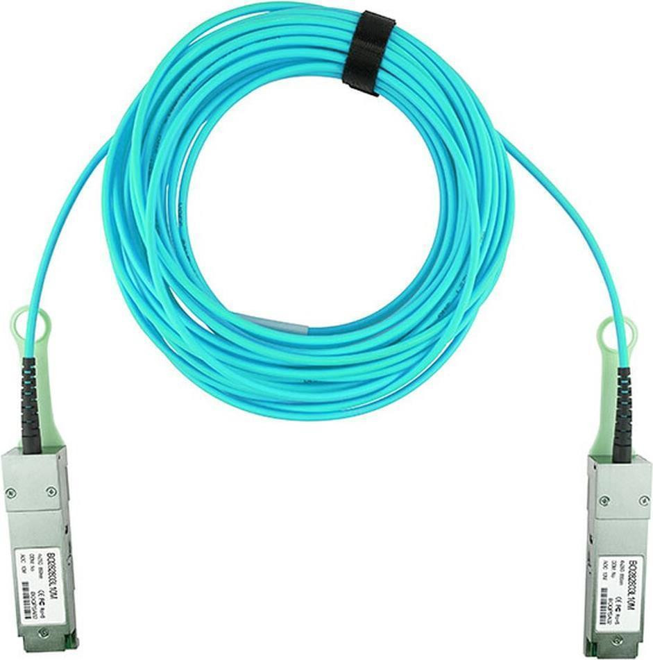 BlueOptics actieve optische kabel MFA1A00-C007-BO compatibel met Mellanox QSFP28 100GBASE-SR4 Ethernet Infiniband, 7 meter