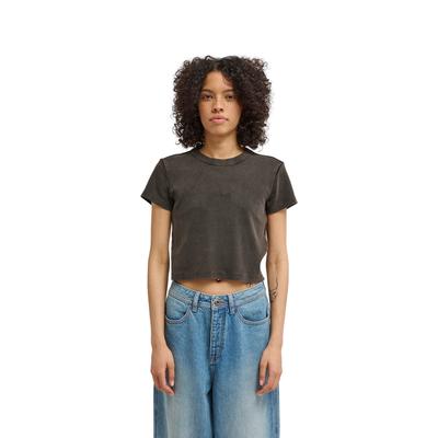 T-Shirt ELEMENT "Yarnhill", Damen, Gr. XL, off schwarz, Obermaterial: 95% Baumwolle, 5% Elasthan., Shirts T-Shirt